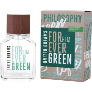 United Colors of Benetton Benetton United Dreams Forever Green Him Eau de Toilette for Men – 3.4 oz