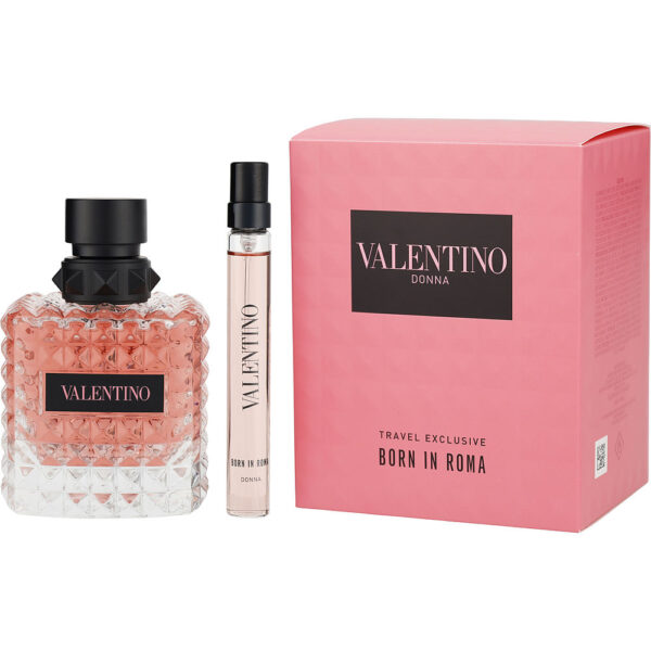 Valentino Donna Born In Roma EAU DE PARFUM SPRAY 3.3 OZ & 0.33 OZ MINI