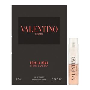Valentino Uomo Born In Roma Coral Fantasy Eau de Toilette for Men – 0.04 oz