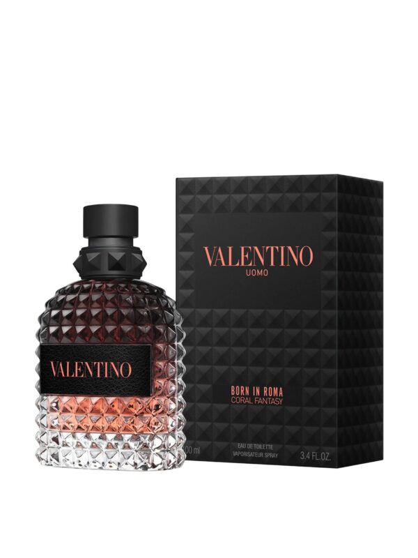 Valentino Uomo Born In Roma Coral Fantasy Eau de Toilette for Men – 3.4 oz
