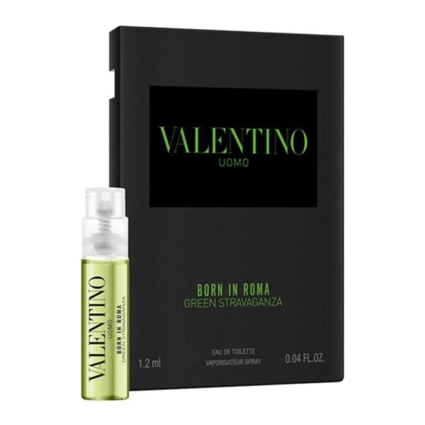 Valentino Uomo Born In Roma Green Stravaganza Eau de Toilette for Men – 0.04 oz