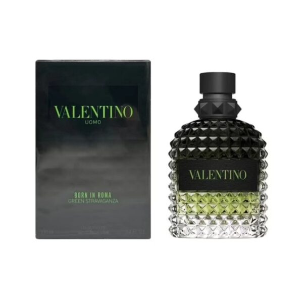 Valentino Uomo Born In Roma Green Stravaganza Eau de Toilette for Men – 3.4 oz