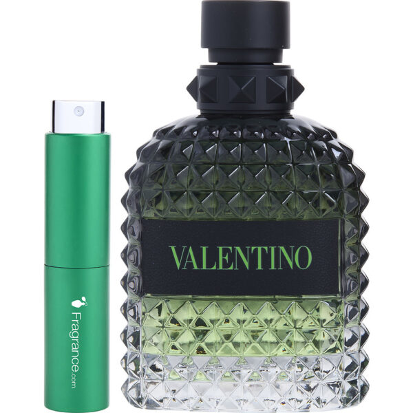 Valentino Uomo Born In Roma Green Stravaganza TRAVEL Eau de Toilette for Men – 0.27 oz