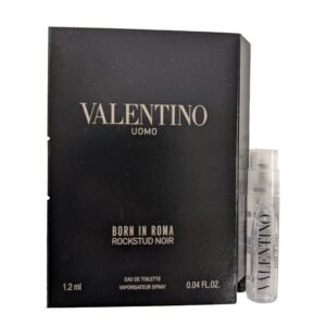 Valentino Uomo Born In Roma Rockstud Noir Eau de Toilette for Men – 0.04 oz