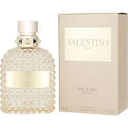 Valentino Uomo Born In Roma The Gold EDT Spray 3.4 oz