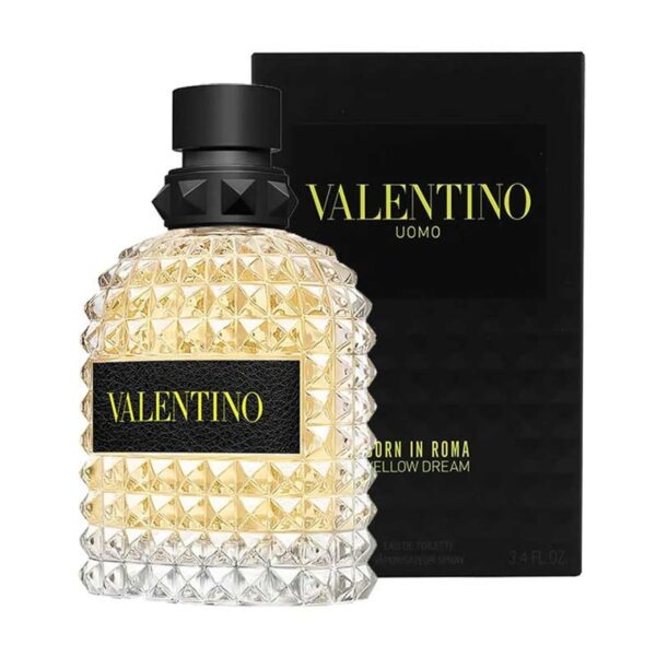 Valentino Uomo Born In Roma Yellow Dream Eau de Toilette for Men – 3.4 oz