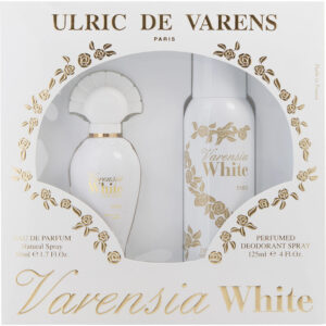 Varensia White by Ulric de Varens EAU DE PARFUM SPRAY 1.7 OZ & DEODORANT SPRAY 4.2 OZ for WOMEN