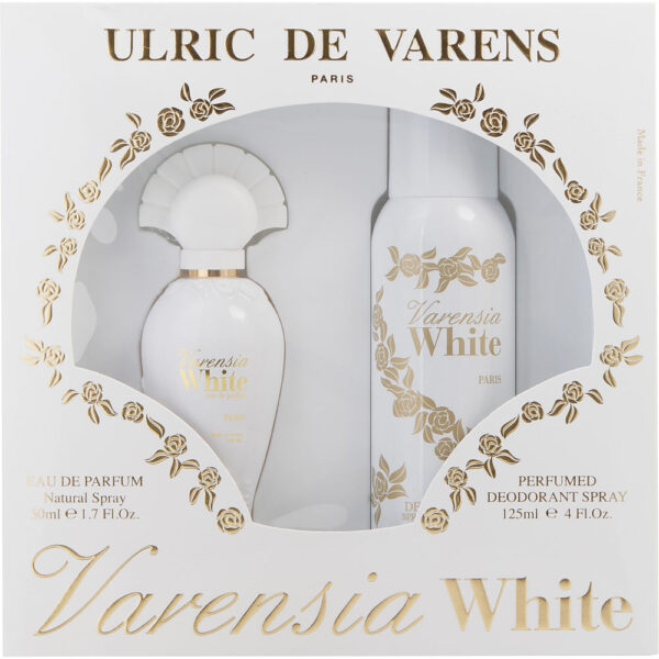 Varensia White by Ulric de Varens EAU DE PARFUM SPRAY 1.7 OZ & DEODORANT SPRAY 4.2 OZ for WOMEN