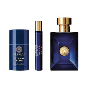 Versace Dylan Blue by Gianni Versace EDT Spray & Deodorant Set for Men