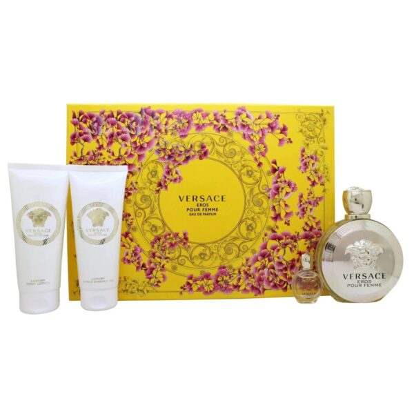 Versace Eros 4 piece Eau de Parfum for Women – 4 piece gift set