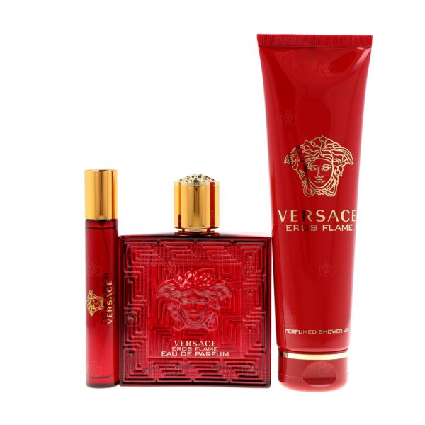 Versace Eros Flame 3 piece v2 Eau de Parfum for Men – 3 piece gift set - v2