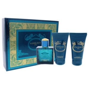 Versace Eros With Comfort After Shave Balm and Invigorating Shower Gel Eau de Toilette for Men
