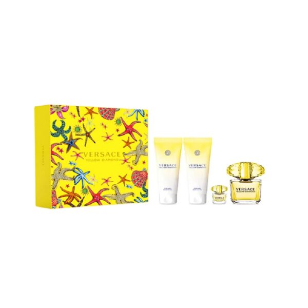 Versace Yellow Diamond 4 piece v4 Eau de Toilette for Women – 4 piece gift set - v4