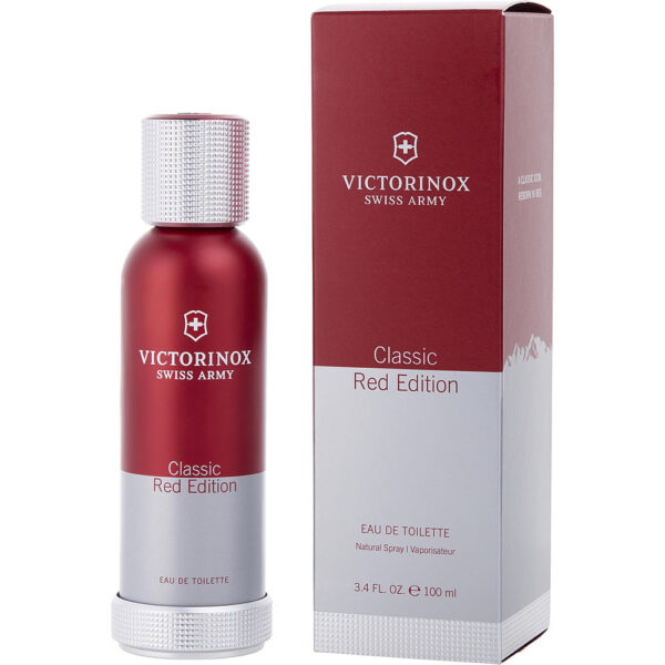 Victorinox Swiss Army Red Edition Eau de Toilette for Men – 3.4 oz