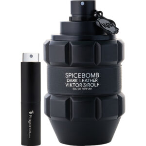 Viktor & Rolf Spicebomb Dark Leather by Viktor & Rolf TRAVEL Eau de Parfum for Men – 0.27 oz