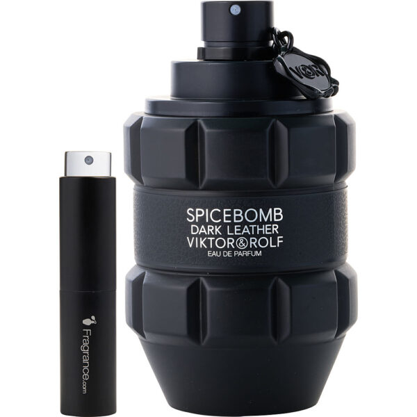 Viktor & Rolf Spicebomb Dark Leather by Viktor & Rolf TRAVEL Eau de Parfum for Men – 0.27 oz