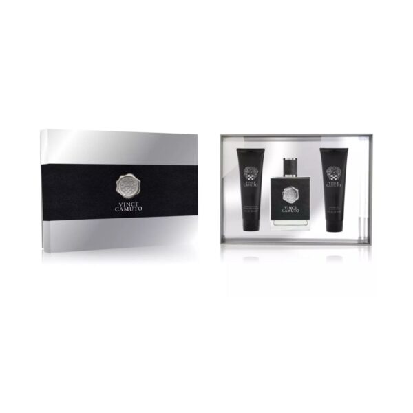 Vince Camuto Man EDT Spray 3.4 oz & Aftershave Balm & Shower Gel Set