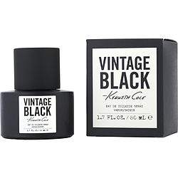Vintage Black by Kenneth Cole EDT Spray for Men, 1.7 oz