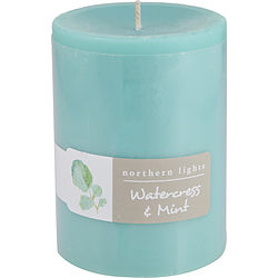 Watercress & Mint by Northern Lights ONE 3x4 Pillar Candle