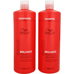 Wella by Wella INVIGO COLOR BRILLIANCE COLOR PROTECTION SHAMPOO & CONDITIONER FOR FINE/NORMAL 33.8 OZ DUO for UNISEX