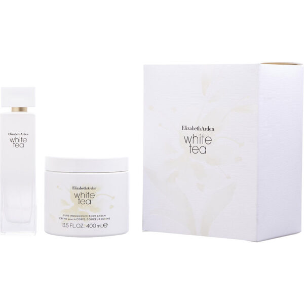 White Tea by Elizabeth Arden EDT Spray 3.3 oz & Body Cream Set