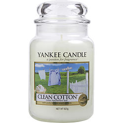 Yankee Candle Clean Cotton Scented Large Jar Candle - 22 oz