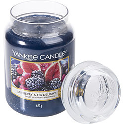Yankee Candle MULBERRY & FIG DELIGHT SCENTED LARGE JAR 22 OZ