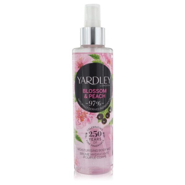 Yardley Blossom & Peach Moisturizing Body Spray for Women – 6.7 oz