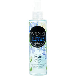 Yardley Bluebell & Sweetpea Fragrance Mist 6.7 oz for Women