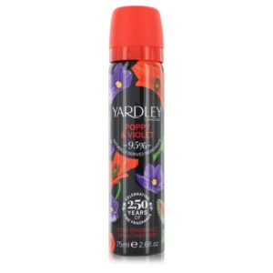 Yardley Poppy & Violet Body for Women – 2.5 oz