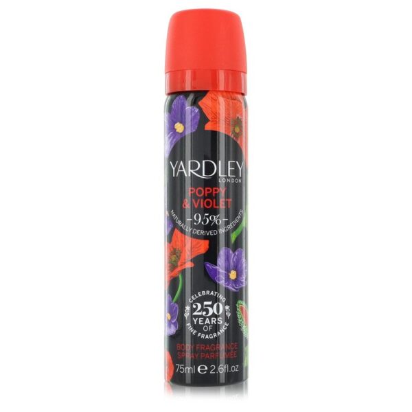 Yardley Poppy & Violet Body for Women – 2.5 oz