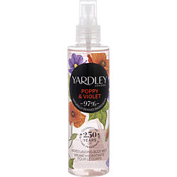 Yardley Poppy & Violet Body Mist for Women - 6.7 oz