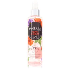 Yardley Poppy & Violet Body Spray for Women – 6.7 oz