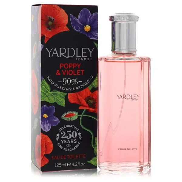 Yardley London Poppy & Violet Eau de Toilette for Women – 4.2 oz