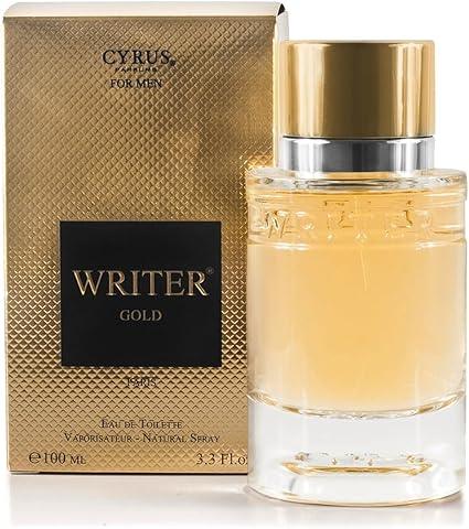 Yves De Sistelle Cyrus Parfums Writer Gold Eau de Parfum for Men – 3.3 oz
