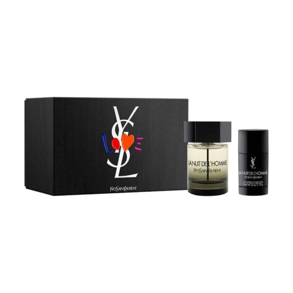Yves Saint Laurent La Nuit De L'Homme 2 piece Eau de Toilette for Men – 2 piece gift set