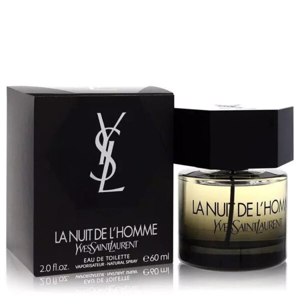 Yves Saint Laurent La Nuit De L'Homme Eau de Toilette for Men – 2 oz