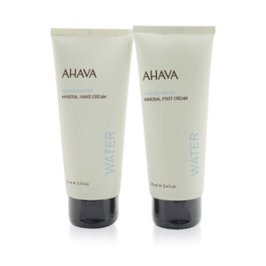 Ahava Essential Hydration Hand & Foot Duo Kit: Deadsea Water Mineral Hand Cream + Deadsea Water Mineral Foot Cream 2pcs for Women – 100 ml