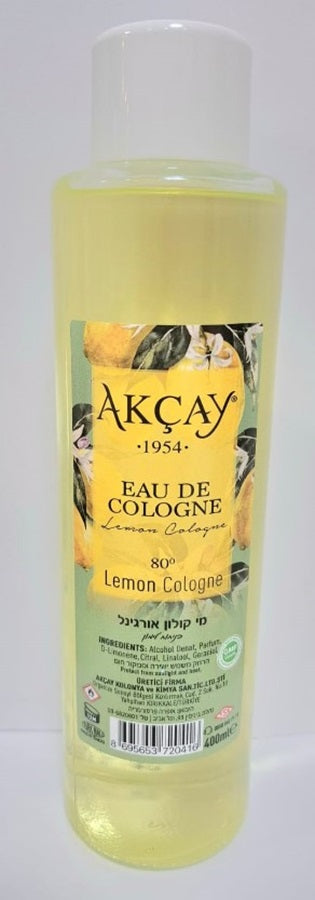 Akcay Kolonya Lemon Eau de Cologne for Men – 13.5 oz / 400 ml