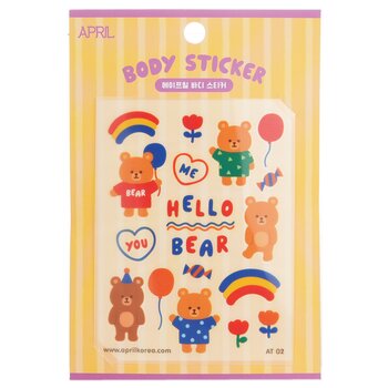 April KoreaApril Body Sticker # AT 02 1pc for Unisex