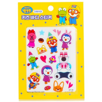 April KoreaPororo Body Sticker # CT01 1pc for Unisex