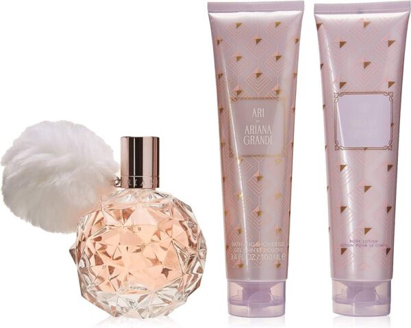 Ariana Grande Ari 3 piece Eau de Parfum for Women – 3 piece gift set