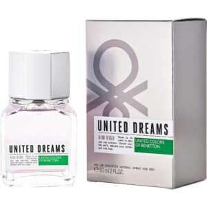 Benetton United Dreams Aim High Eau de Toilette for Men – 2 oz