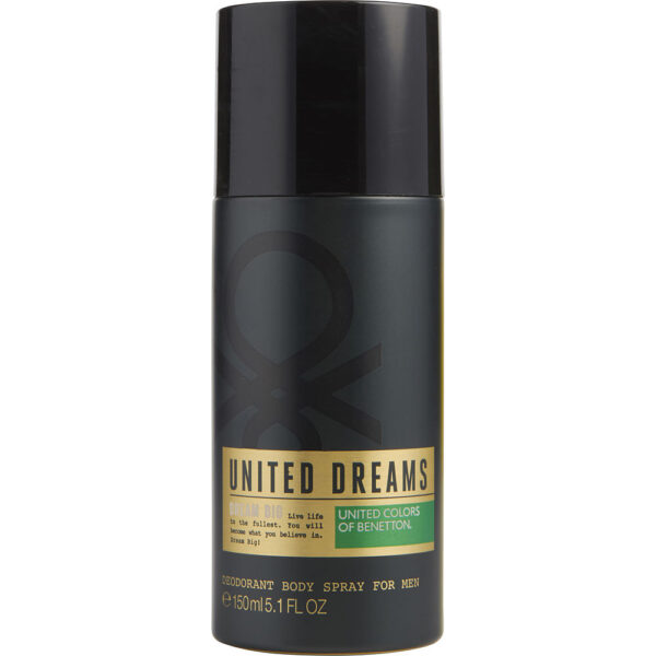 Benetton United Dreams Dream Big DEODORANT Body Spray for Men – 5.1 oz