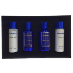 Bharara Double Bleu 4 piece Eau de Parfum for Men – 4 piece gift set