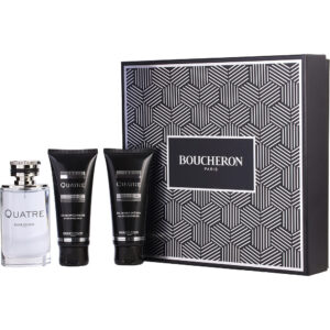 Boucheron Quatre & AFTERSHAVE & SHOWER GEL Eau de Toilette for Men – 3.3 oz