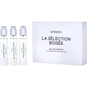 Byredo Variety 3 PIECE WITH BLACK SAFFRON & MOJAVE GHOST & SUPER CEDAR AND ALL ARE Eau de Parfum for Unisex – 0.41 oz