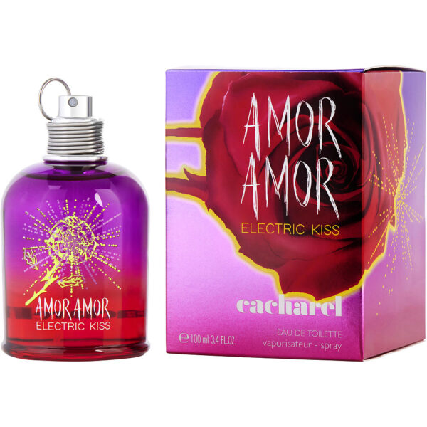 Cacharel Amor Amor Electric Kiss Eau de Toilette for Women – 3.4 oz