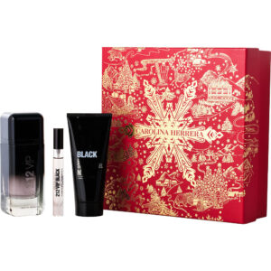 Carolina Herrera 212 Vip Black & SHOWER GEL & Eau de Parfum for Men – 3.4 oz
