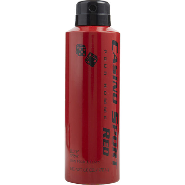 Casino Parfums Casino Sport Red Body Spray for Men – 6 oz